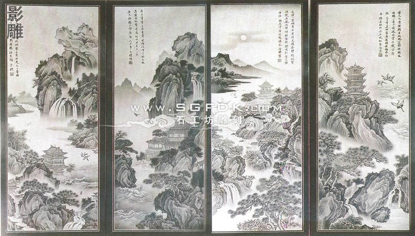 火星电竞石雕的种类：浮雕圆雕沉雕影雕镂雕透雕(图4)